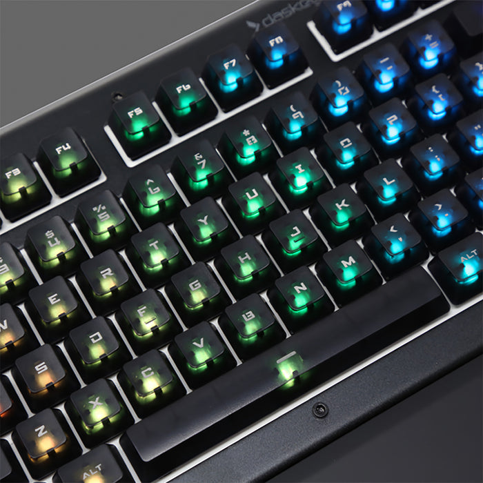 Transluzente Key Caps im Modern Font