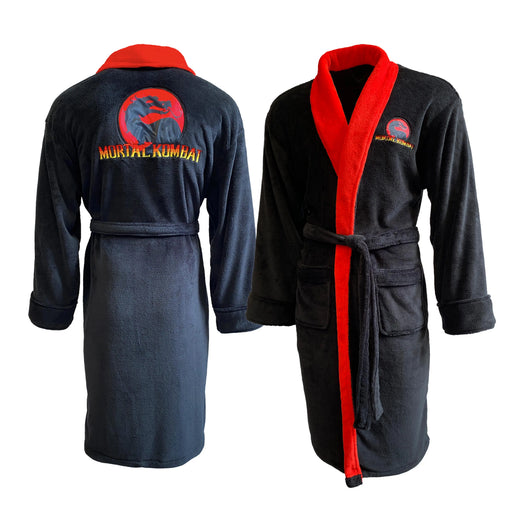 Mortal Kombat Bademantel mit Drachen-Logo