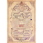 Harry Potter Poster Einkaufsliste für Hogwarts
