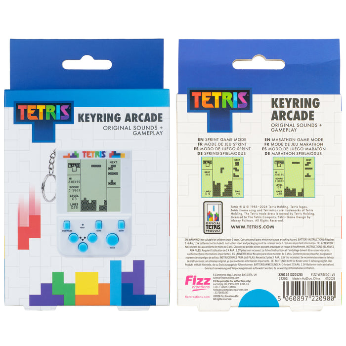 Arcade Schlüsselanhänger Tetris