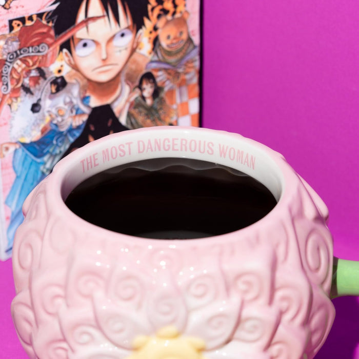 One Piece Nico Robin Flower-Flower Fruit 3D mug close-up