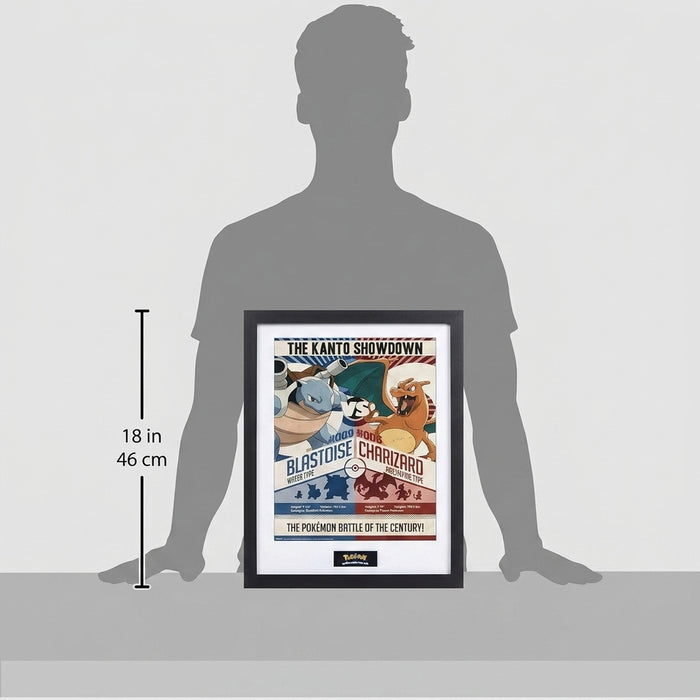 Pokémon Gerahmter Kunstdruck – Kanto Showdown