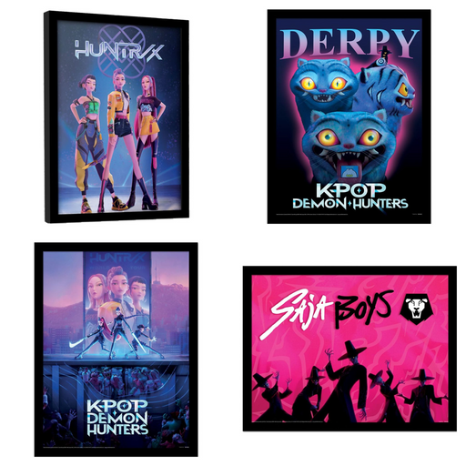 KPop Demon Hunters Poster im Rahmen: alle Varianten