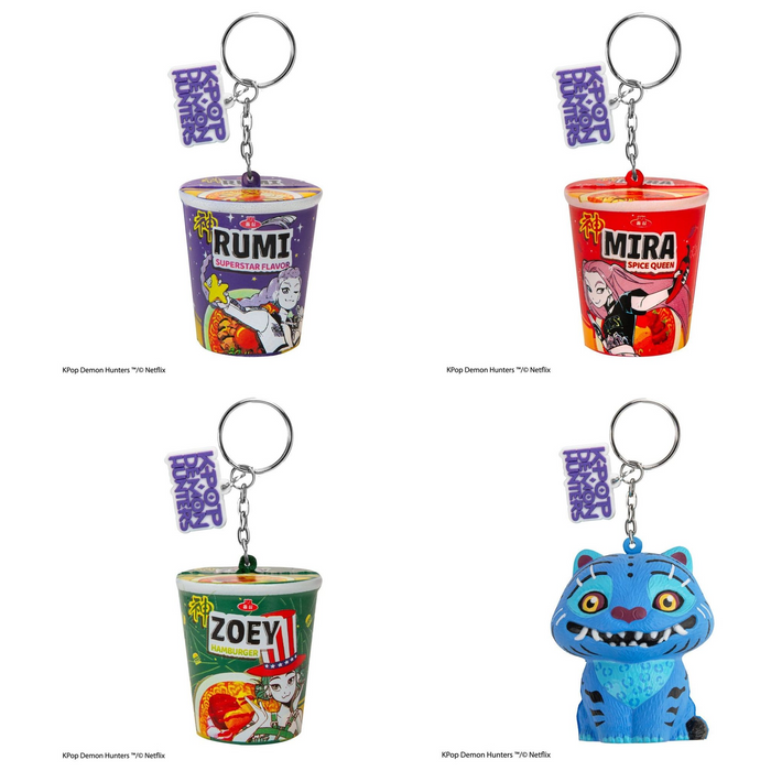 KPop Demon Hunters Squishy Keyring: all versions