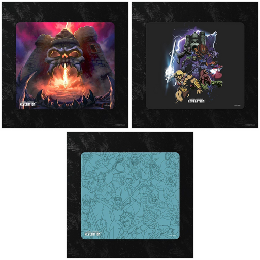 Masters of the Universe Revelation mouse pads: all versions