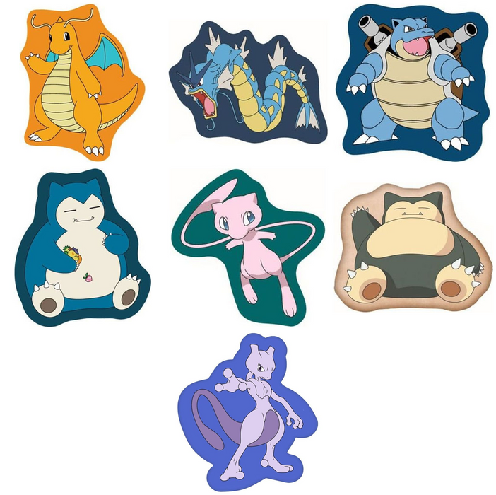 Coussins Pokémon découpés : toutes les variantes