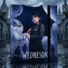 Wednesday Addams ring binder with rainy design and school uniform motif