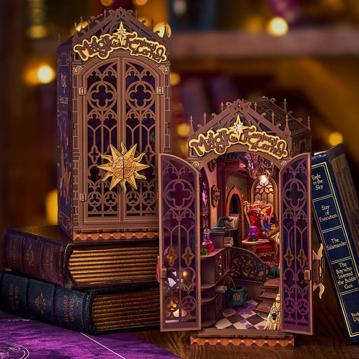 Book Nook Holzbausatz – Magische Fantasy-Ecke