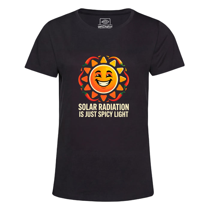 Solar Radiation Is Just Spicy Light - Vue principale Girlie Noir