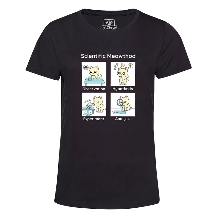 Scientific Meowthod - Vista principal Girlie Negro