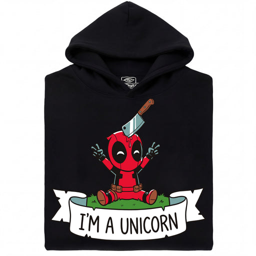 I'm a Unicorn - Hauptansicht Hoodie Schwarz