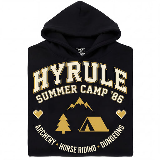 Hyrule Summer Camp - Hauptansicht Hoodie Schwarz