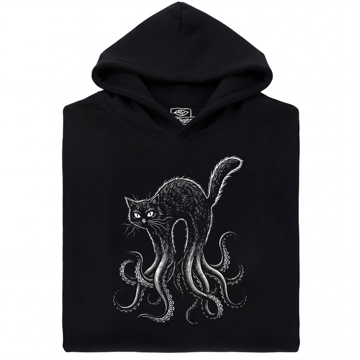 Cathulhu - Vue principale Hoodie Noir