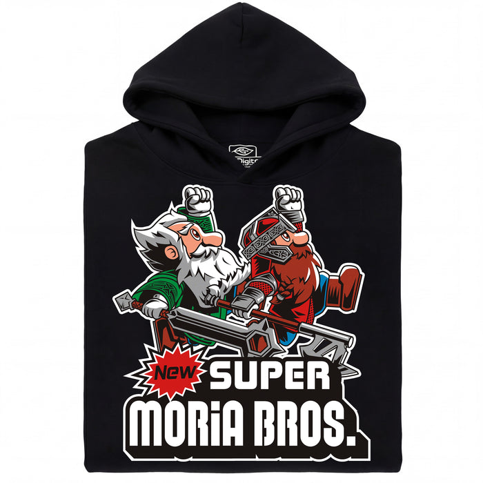 Super Moria Bros - Hoofdaanzicht Hoodie Zwart