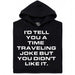 A Joke About Time Travel - Main view Hoodie Black
