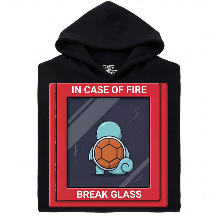 In Case of Fire - Break Glass - Vista principal Sudadera Negro