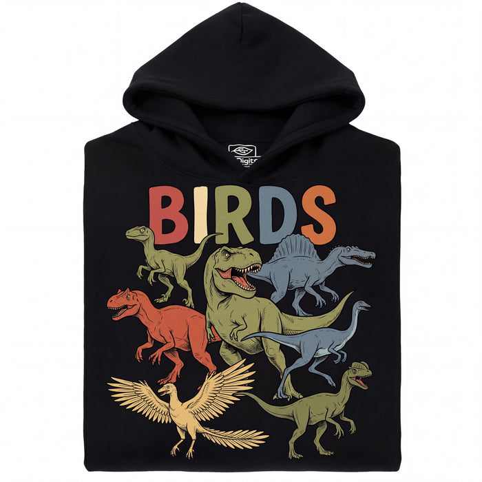 BIRDS - Front view Hoodie Black