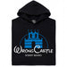 Sorry Mario - Vista principal Hoodie Negro