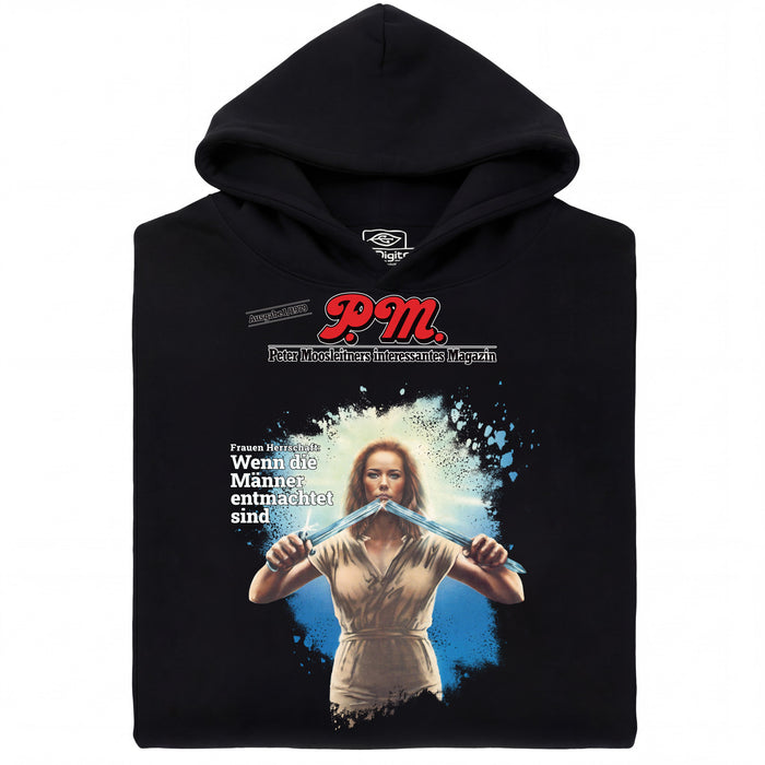 P.M. Magazine 1/1979 Vrouwen Heerschappij - Hoofdweergave Hoodie Zwart