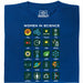 Women in Science - 20 Pioneers of Science - Main view T-shirt Blue