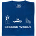 Choose Your Time Machine - Main view T-shirt Blue