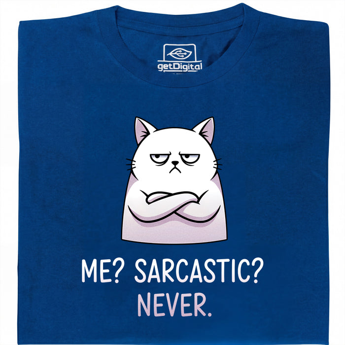 Definitely not sarcasm - Hoofdweergave T-Shirt Blauw
