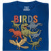 BIRDS - Front view T-Shirt Blue