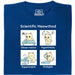 Scientific Meowthod - Vista principal Camiseta Azul