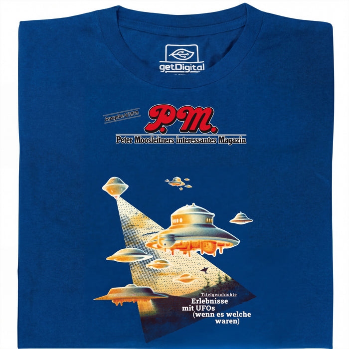 P.M. Revista 6/1979 Encuentros con Ovnis - Vista principal Camiseta Azul