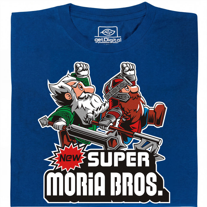 Super Moria Bros - Hoofdaanzicht T-Shirt Blauw