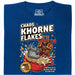 Chaos Khorne Flakes - Main view T-Shirt Blue