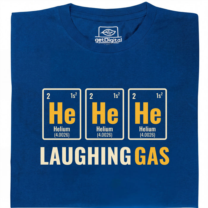 Gas Esilarante - Fronte T-Shirt Blu