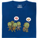 Zombie Vegetarian - Front view T-Shirt Blue
