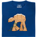 Galleta Tropezadora - Caminante de Jengibre en Guirnalda - Vista Principal Camiseta Azul