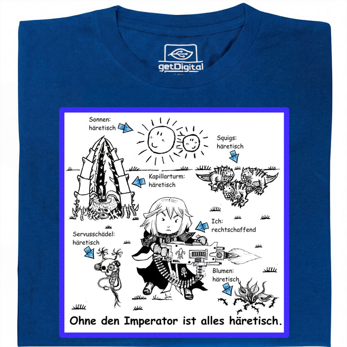 ¡Todo es Herético! - Vista Principal Camiseta Azul