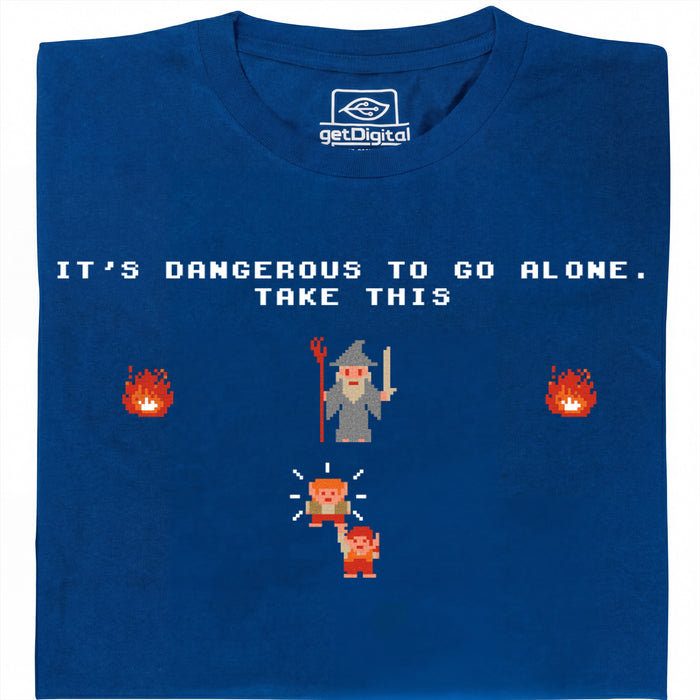 Take this Hobbit - Vista frontal Camiseta Azul