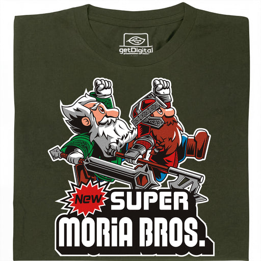 Super Moria Bros - Hauptansicht T-Shirt Dunkelgrün