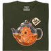 Tea-Ceratops - Hoofdweergave T-Shirt Donkergroen
