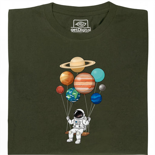 Cosmic Swing - Main view T-shirt Dark Green