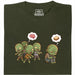 Zombie Vegetarian - Front view T-Shirt Dark Green