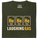 Gas Esilarante - Fronte T-Shirt Verde Scuro