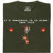 Take this Hobbit - Vista frontal Camiseta Verde Oscuro