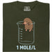 One Mole per Liter - Vue principale T-Shirt Vert Foncé