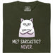 Definitely not sarcasm - Hoofdweergave T-Shirt Donkergroen