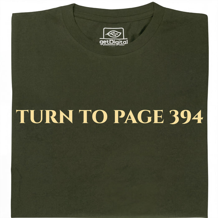 Turn To Page 394 - Visualizzazione principale T-Shirt Verde Scuro