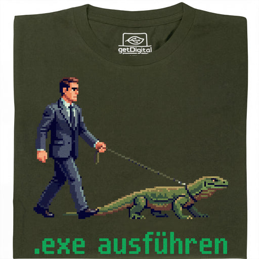 Exécuter .exe - Vue principale T-Shirt Vert Foncé