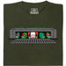 IT vs. Turtles - Vista principal Camiseta Verde Oscuro