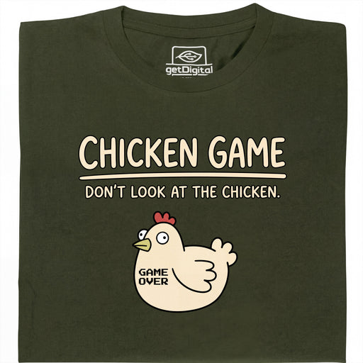 Chicken Game - Main view T-Shirt Dark Green