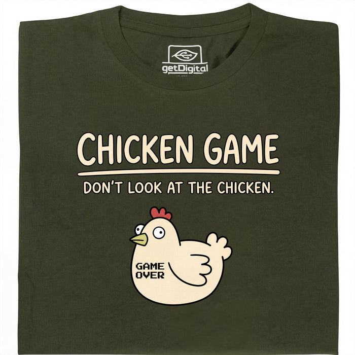 Chicken Game - Main view T-Shirt Dark Green