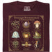Dungeon Nourishables - Hoofdweergave T-shirt Donkerrood